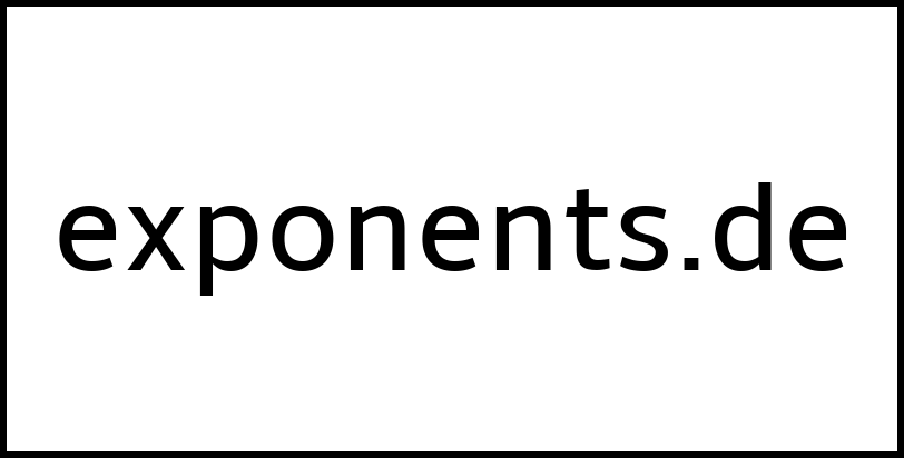 exponents.de