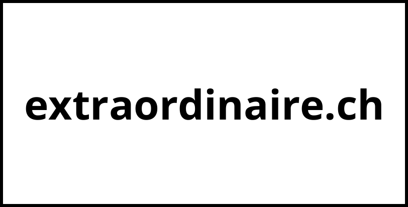 extraordinaire.ch