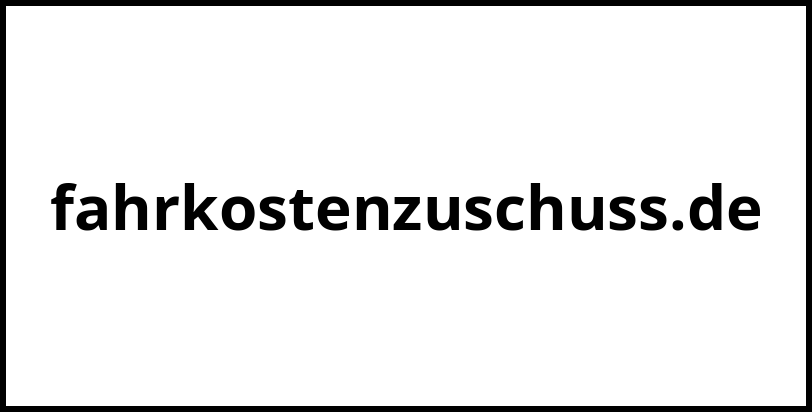 fahrkostenzuschuss.de