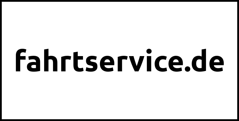 fahrtservice.de