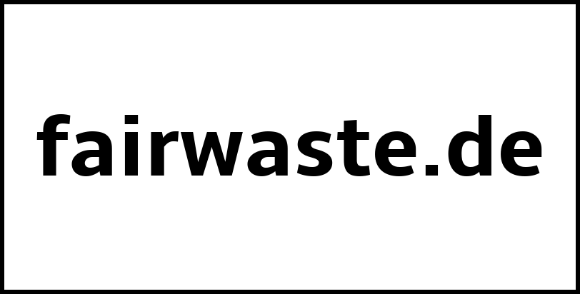 fairwaste.de