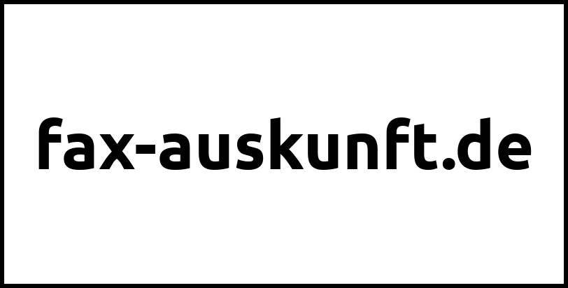 fax-auskunft.de