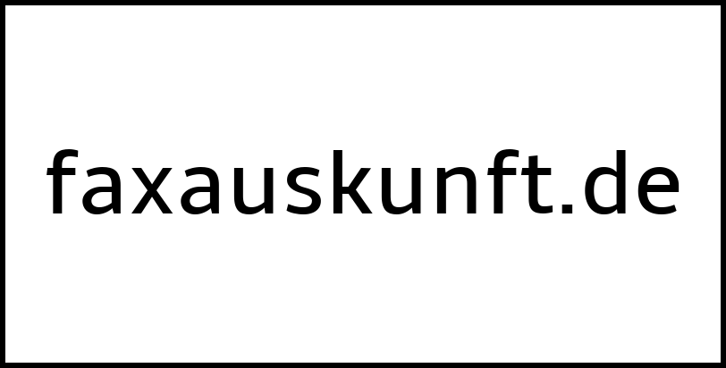 faxauskunft.de