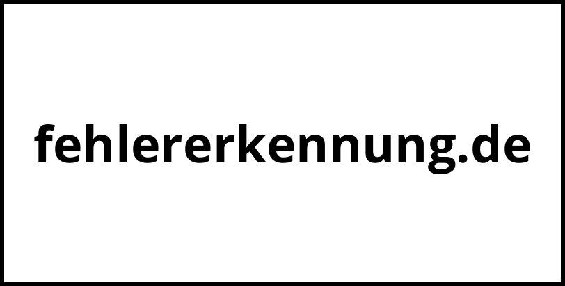 fehlererkennung.de