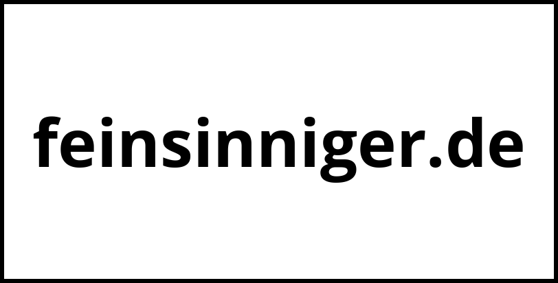 feinsinniger.de