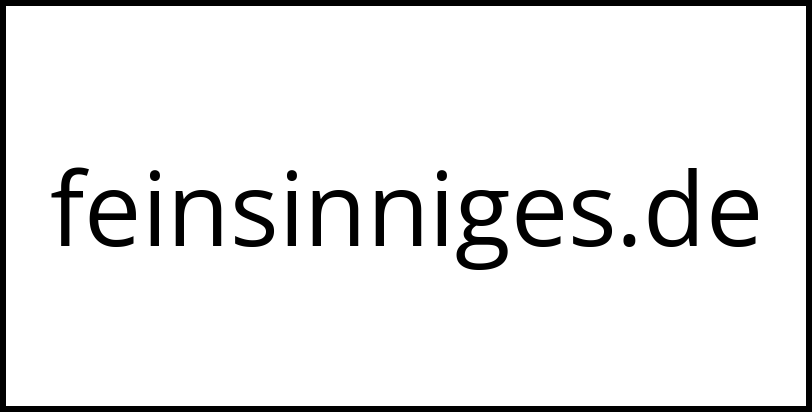 feinsinniges.de