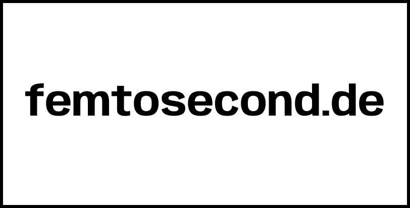 femtosecond.de