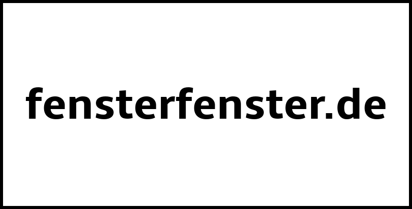 fensterfenster.de