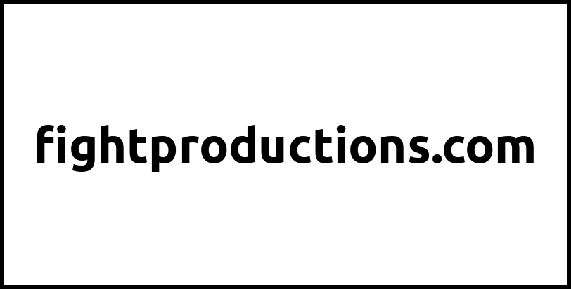 fightproductions.com