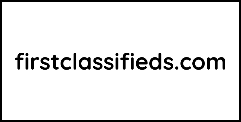 firstclassifieds.com