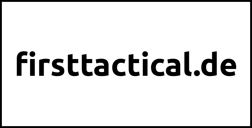 firsttactical.de