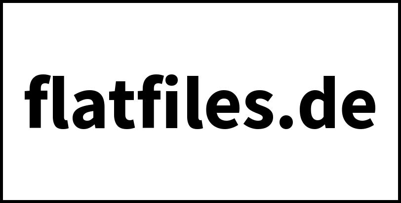 flatfiles.de