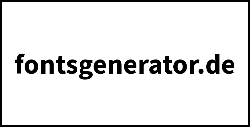 fontsgenerator.de