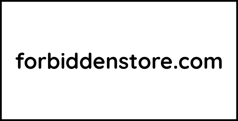 forbiddenstore.com