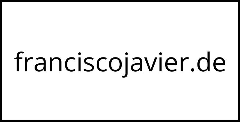 franciscojavier.de