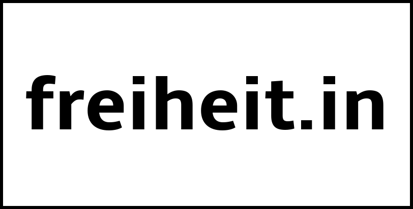 freiheit.in