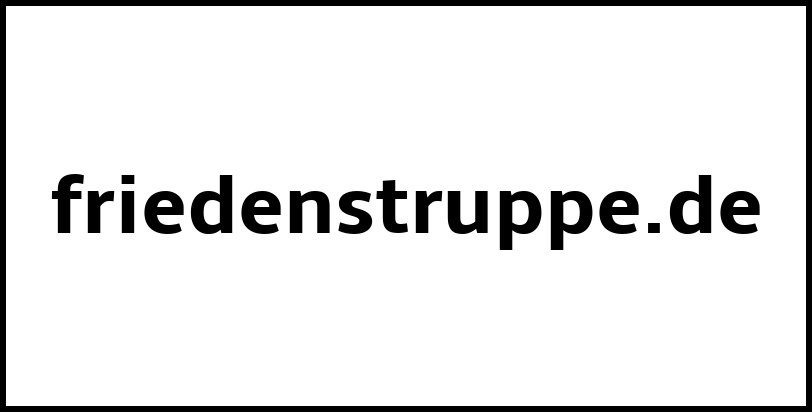 friedenstruppe.de