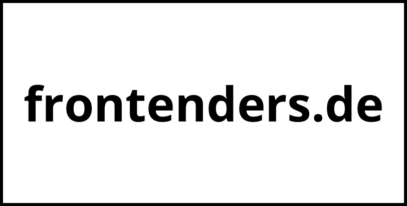 frontenders.de