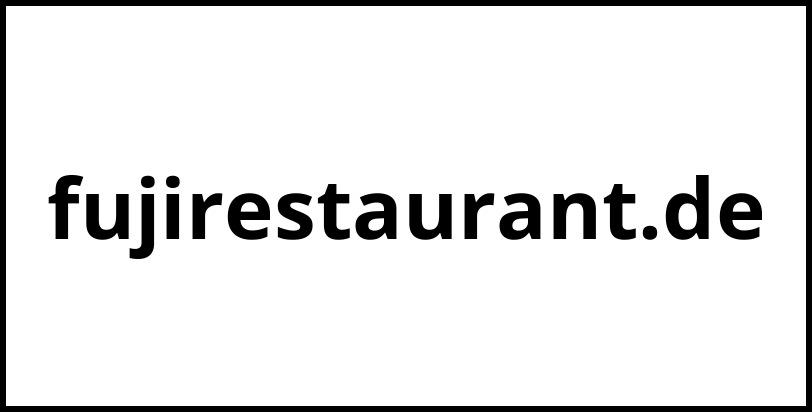 fujirestaurant.de