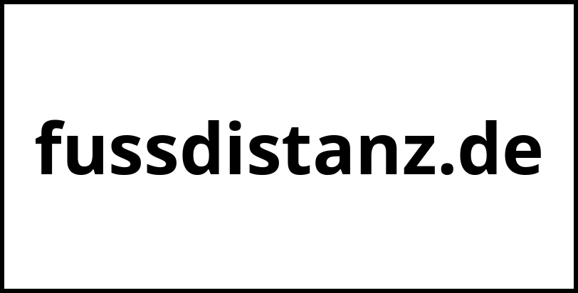 fussdistanz.de
