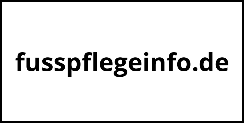 fusspflegeinfo.de