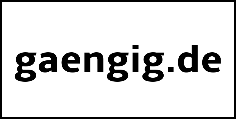 gaengig.de