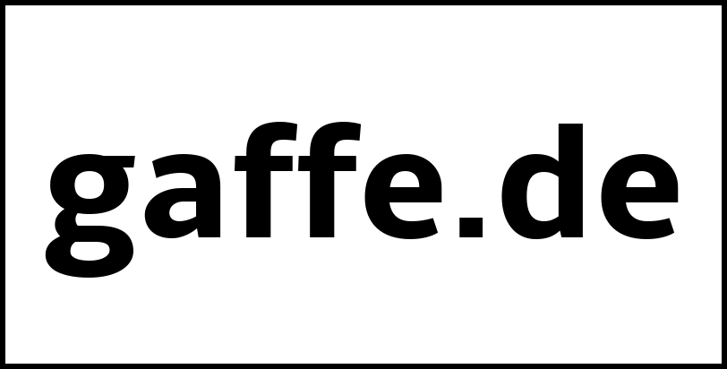 gaffe.de