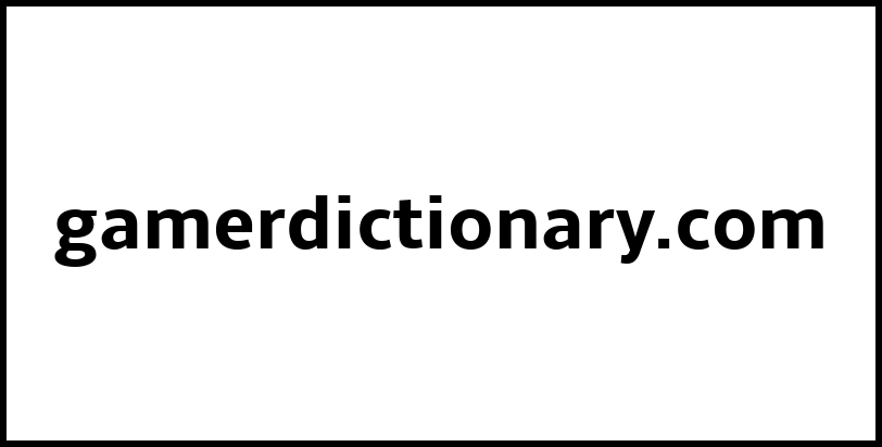 gamerdictionary.com