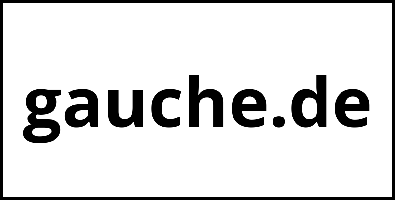 gauche.de