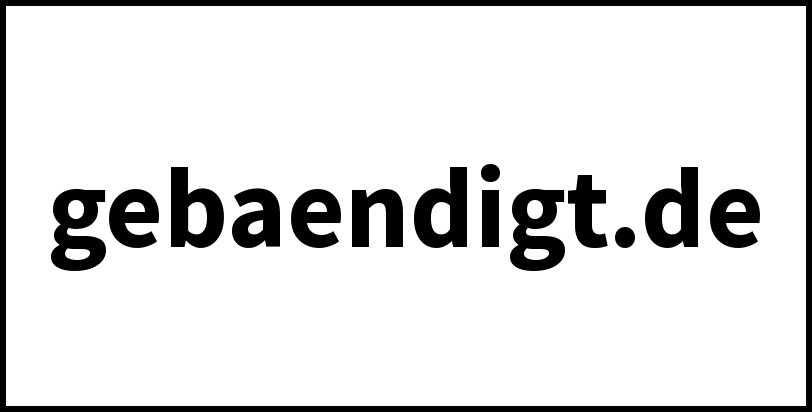 gebaendigt.de