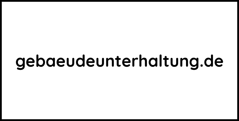 gebaeudeunterhaltung.de