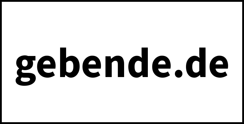 gebende.de