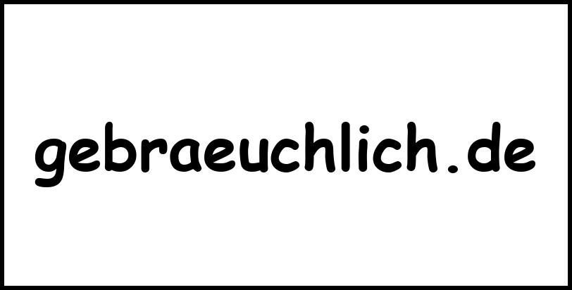 gebraeuchlich.de