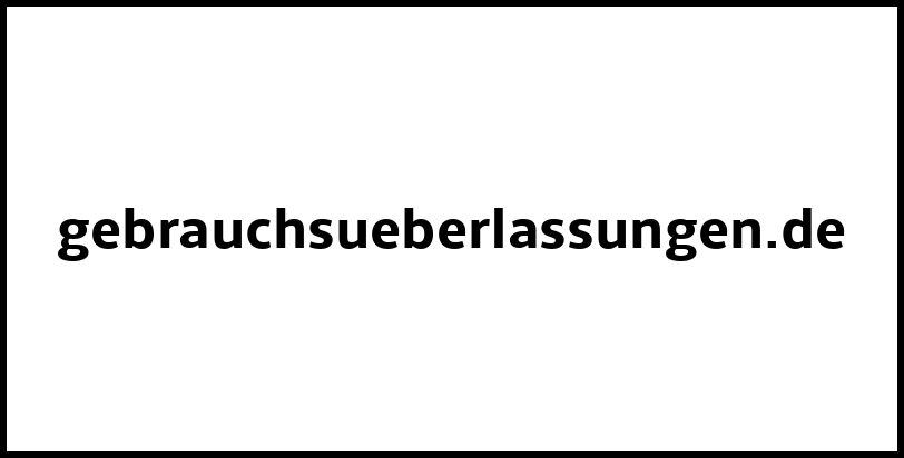 gebrauchsueberlassungen.de