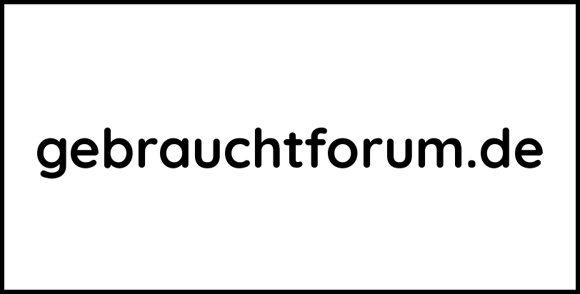 gebrauchtforum.de
