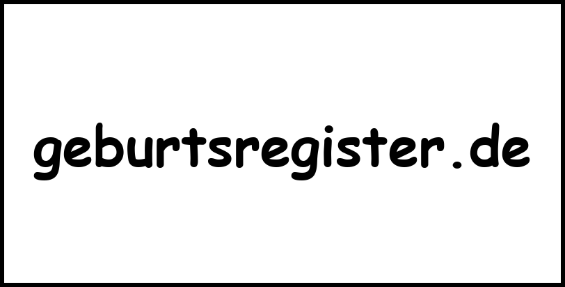 geburtsregister.de