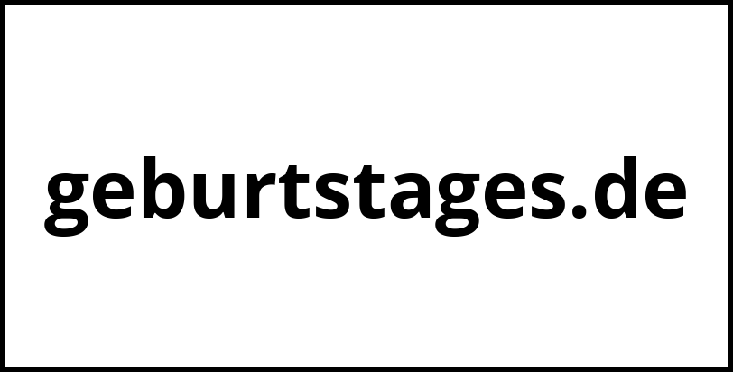 geburtstages.de
