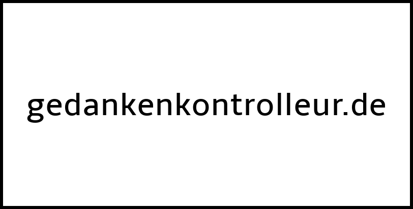 gedankenkontrolleur.de