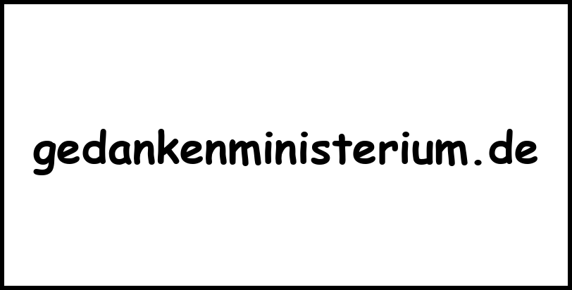 gedankenministerium.de