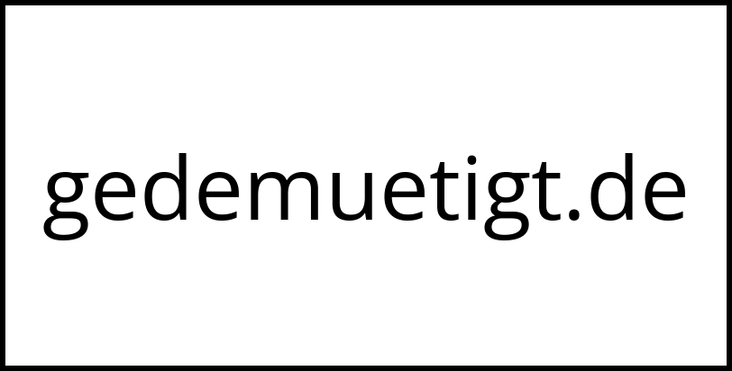gedemuetigt.de