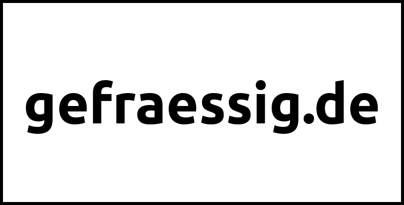 gefraessig.de