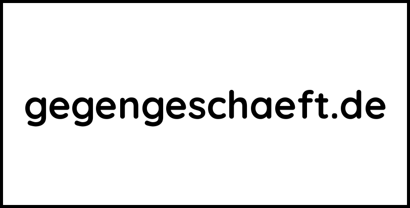 gegengeschaeft.de