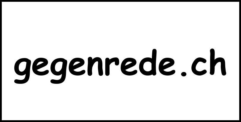 gegenrede.ch