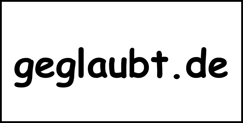 geglaubt.de