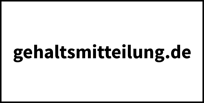 gehaltsmitteilung.de