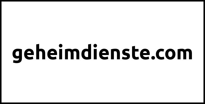 geheimdienste.com