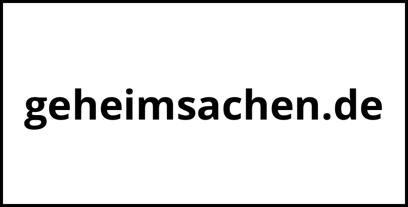 geheimsachen.de