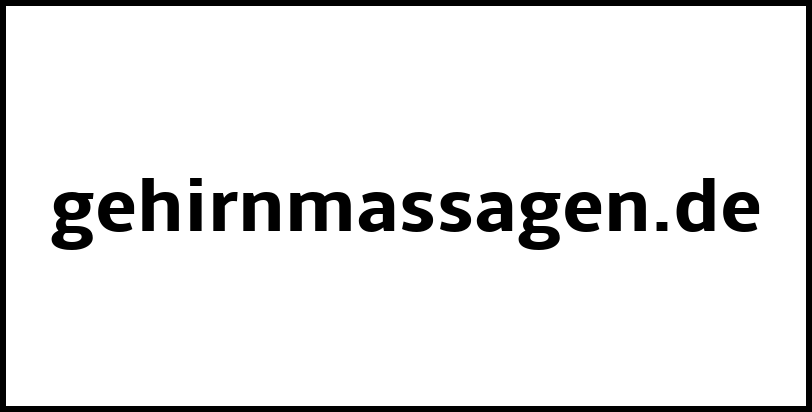 gehirnmassagen.de