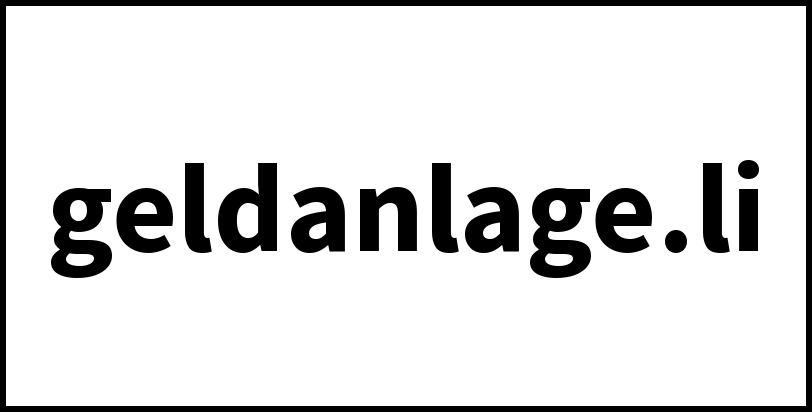 geldanlage.li