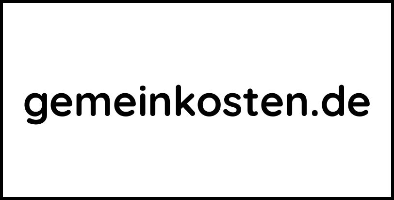 gemeinkosten.de